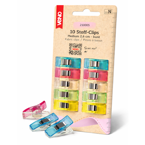 Veno Stoff Clips, 10 Stück