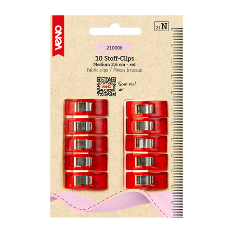 Veno Stoff Clips, 10 Stück