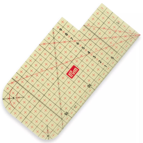 Prym Bügellineal transparent 20x10cm