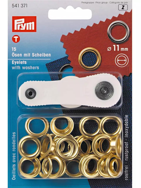 Prym Ösen 11mm gold