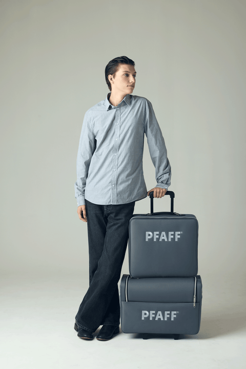 PFAFF expect 350 Näh- und Stickmaschine inkl. Koffer Set